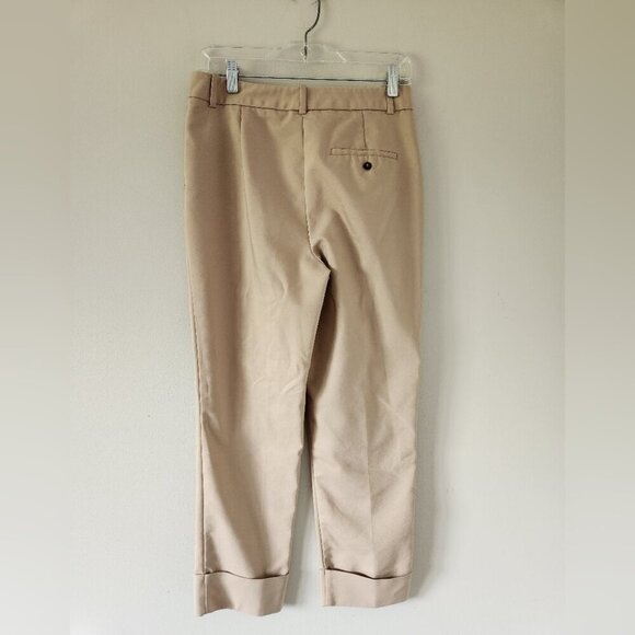 ZARA | Elegant Trousers Pants Beige Sz SMALL - Picture 3 of 5